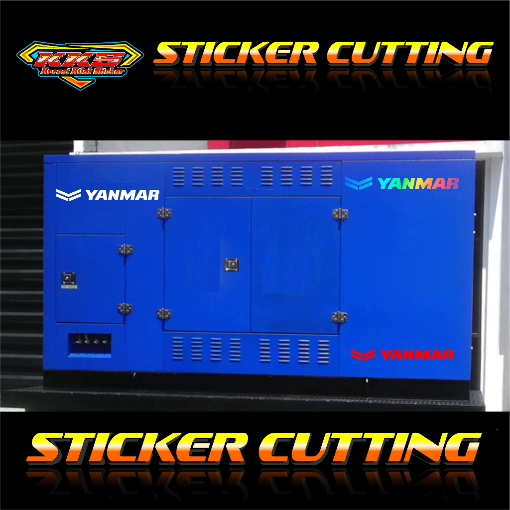 cutting sticker variasi genset yanmar.stiker disel genset yanmar