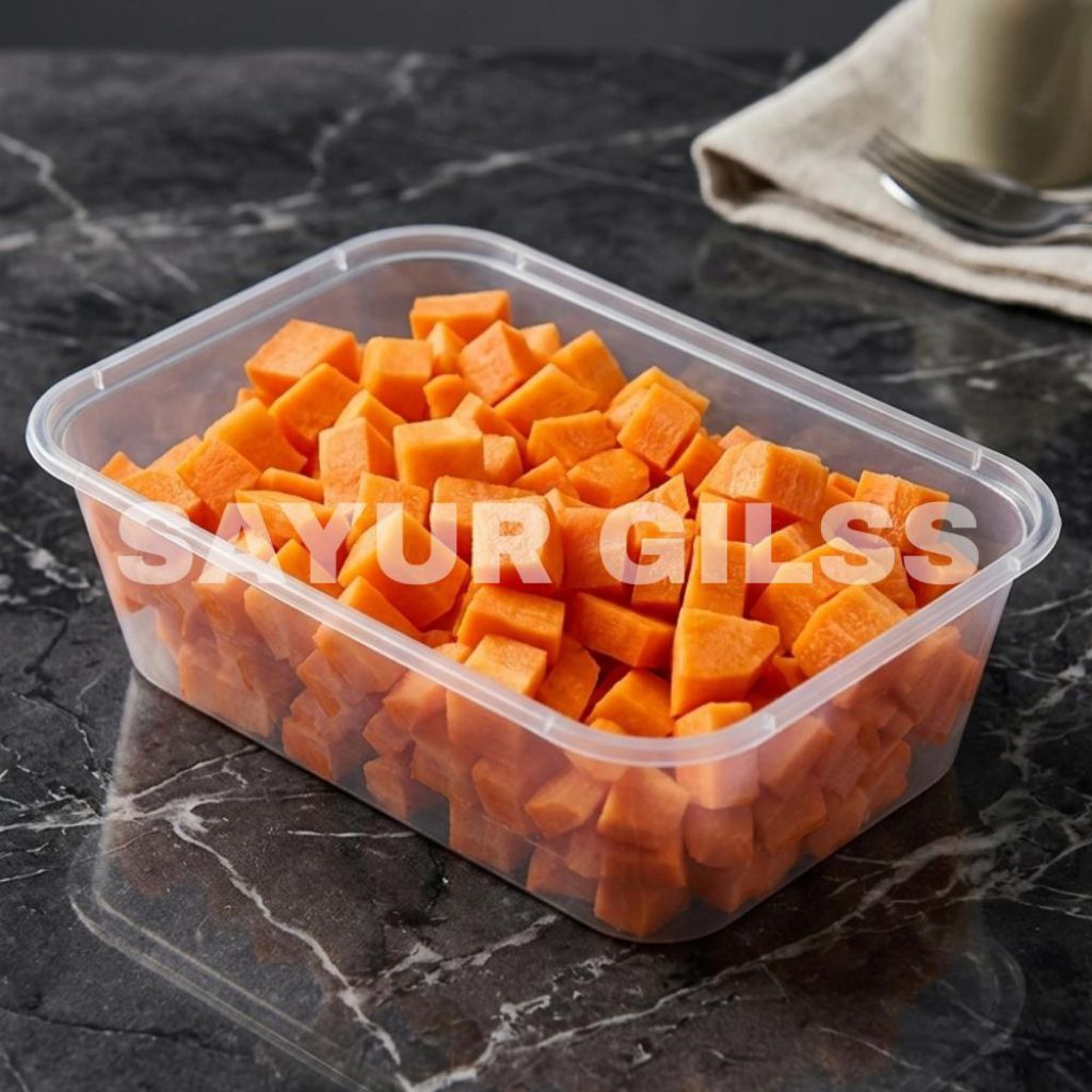 Wortel Potong Dadu praktis mini pack sayur fresh prep food sayur potong