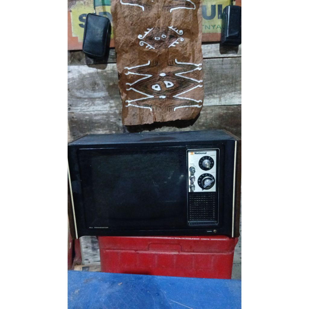 Tv national 475rb jadul antik kuno lawas vintage display anggap mati