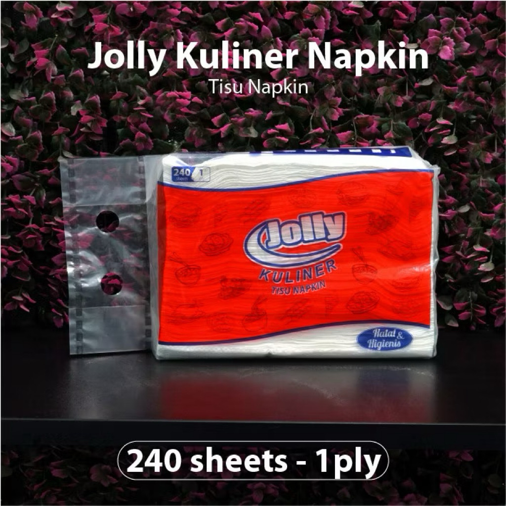 Tisu Jolly Kuliner Tissue Napkin 240Sheets