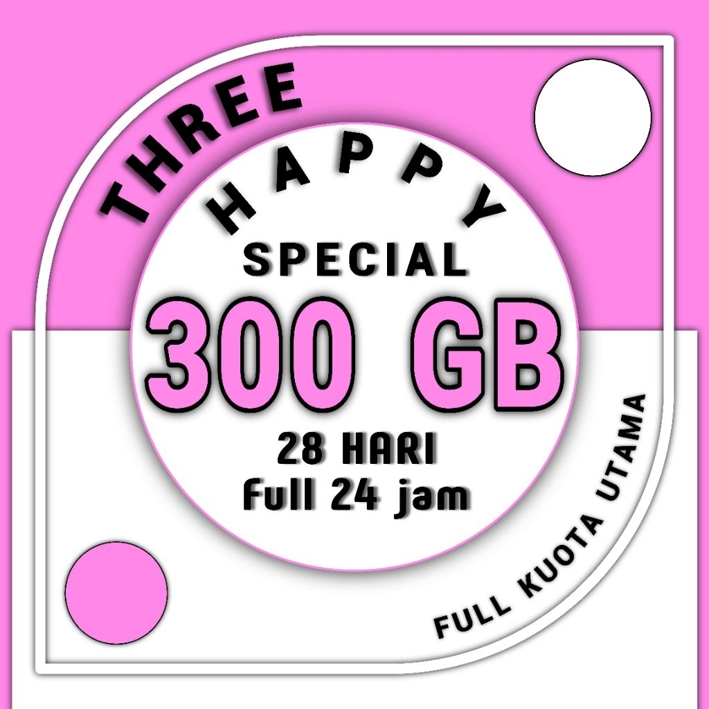 HOR PROMO ISI ULANG KUOTA THREE TRI 300 GB 28 HARI TERMURAH