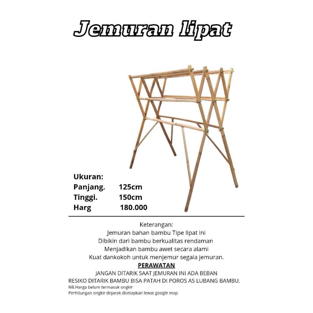 jemuran bambu lipat 01
