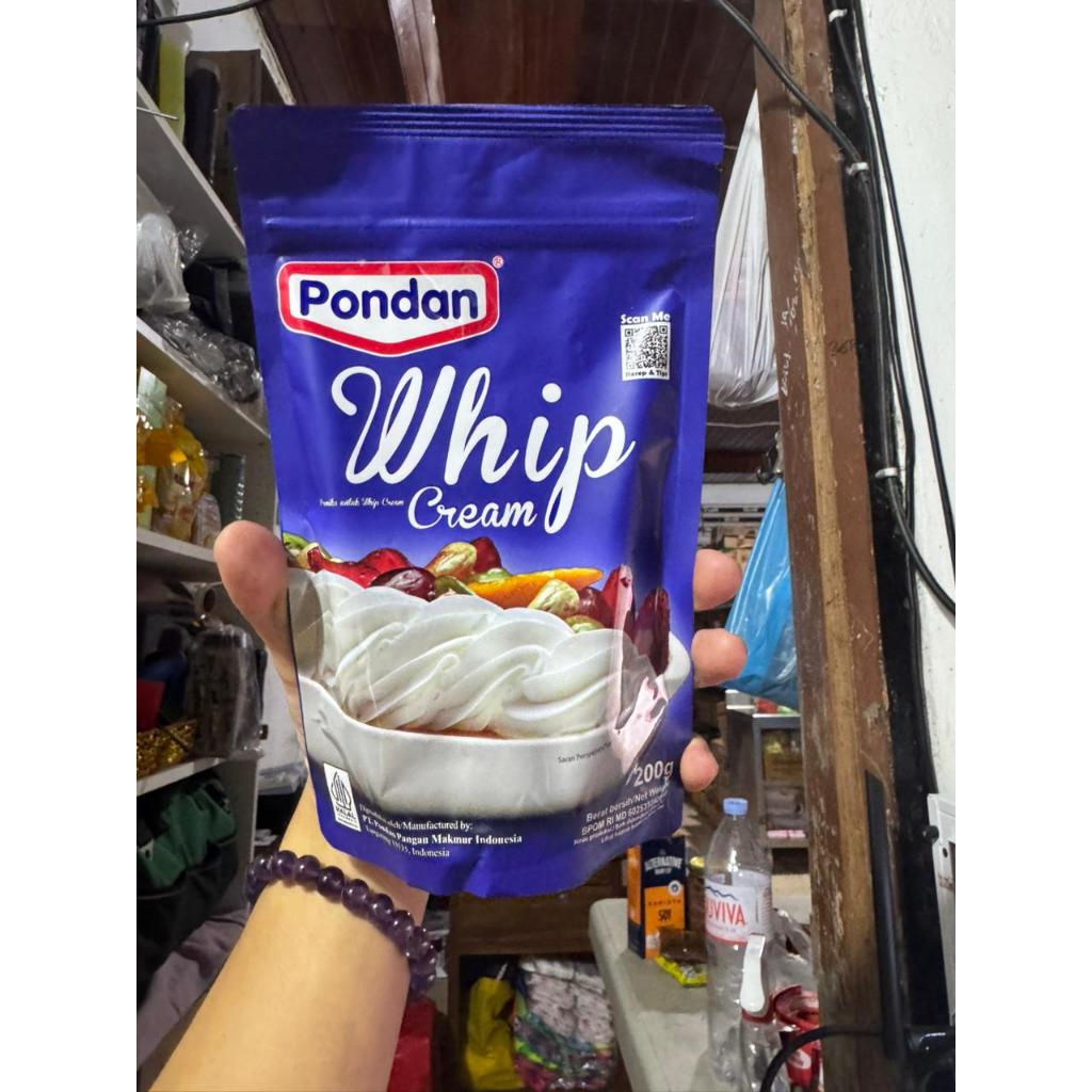 Whipping Cream Powder Pondan / Whipping Cream Bubuk Pondan - 200 Gram