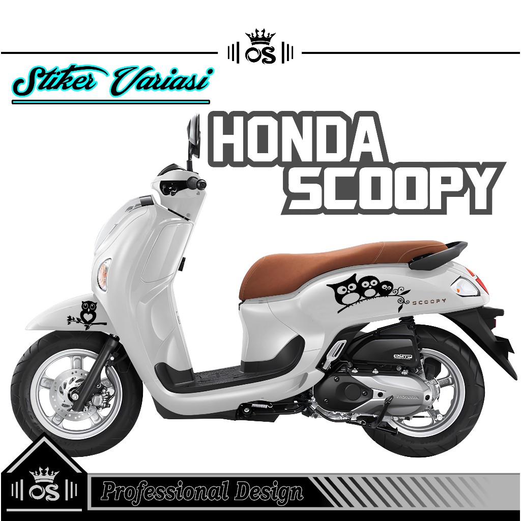 STIKER CUTTING SCOOPY MOTIF 44 / STRIPING HONDA NEW TAHUN 2025 / TERBARU STICKER 2025 / VARIASI KERE