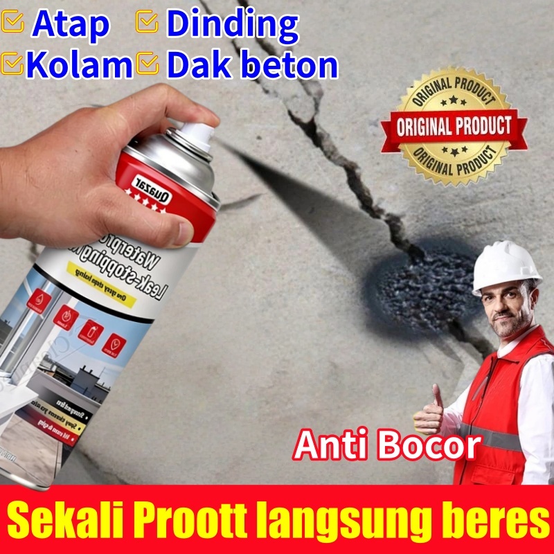 Aqua Spray Anti Bocor Anti Bocor Atap Rumah Spray Anti Bocor Waterproof Rubber Sealant Spray Pelapis