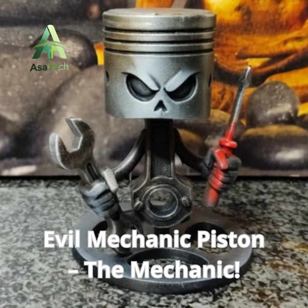 Miniatur Evil Mechanic Piston 3D Printing – Detail Keren Tema Mesin dan Industrial