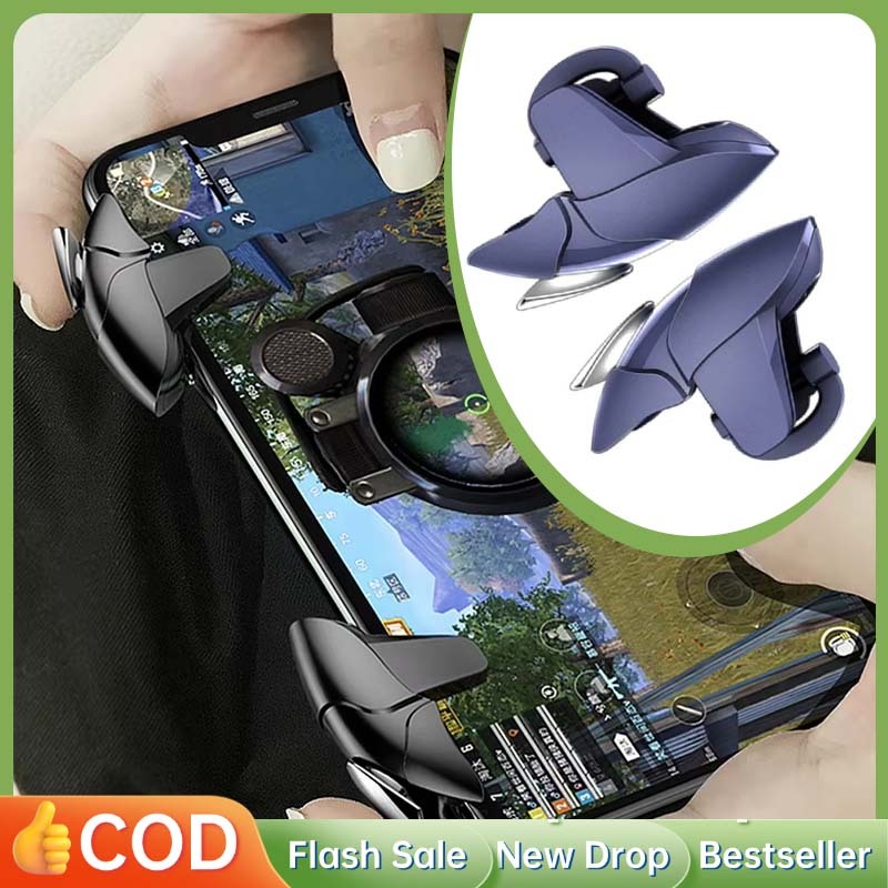 2pcs Pengendali Tombol Api Handphone Responsif Alat Bantu Tekan Cepat Game Fps Joystick Auxiliar Gam