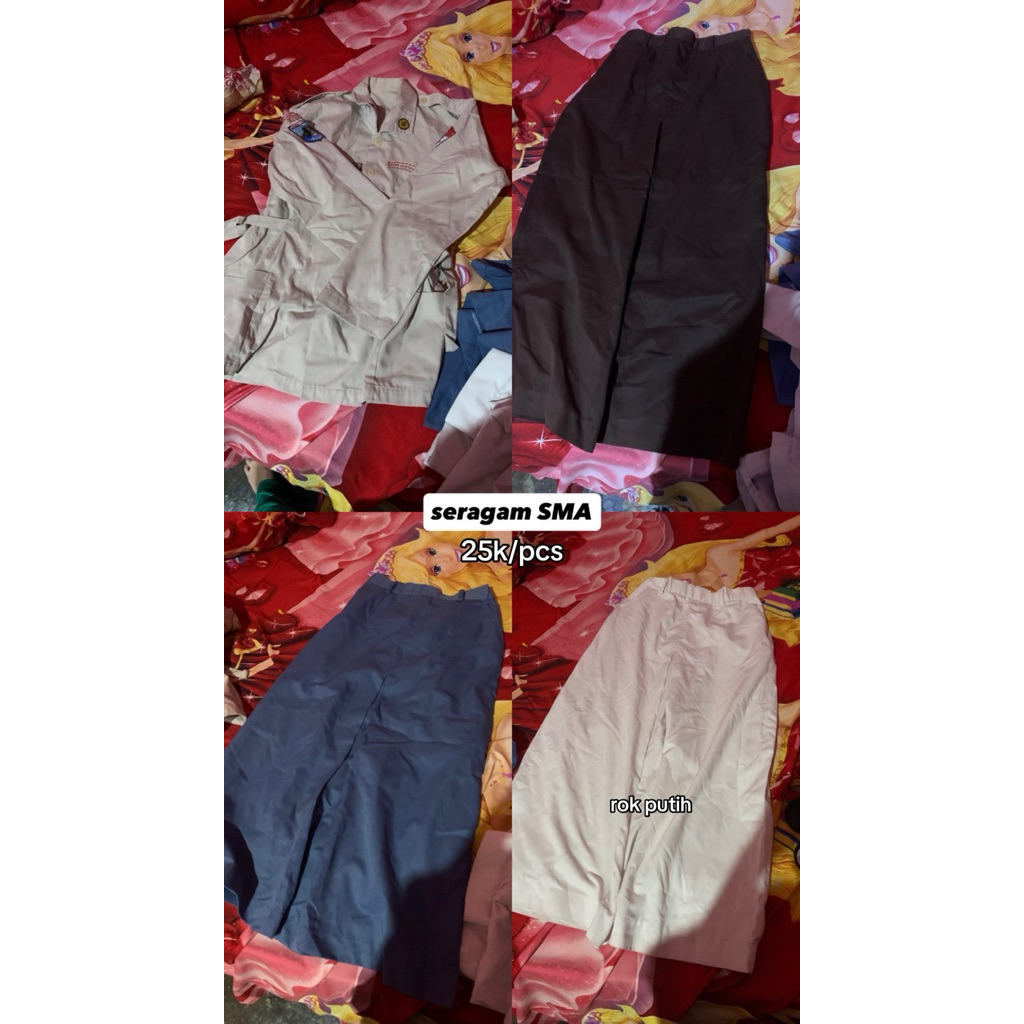 seragam SMA preloved