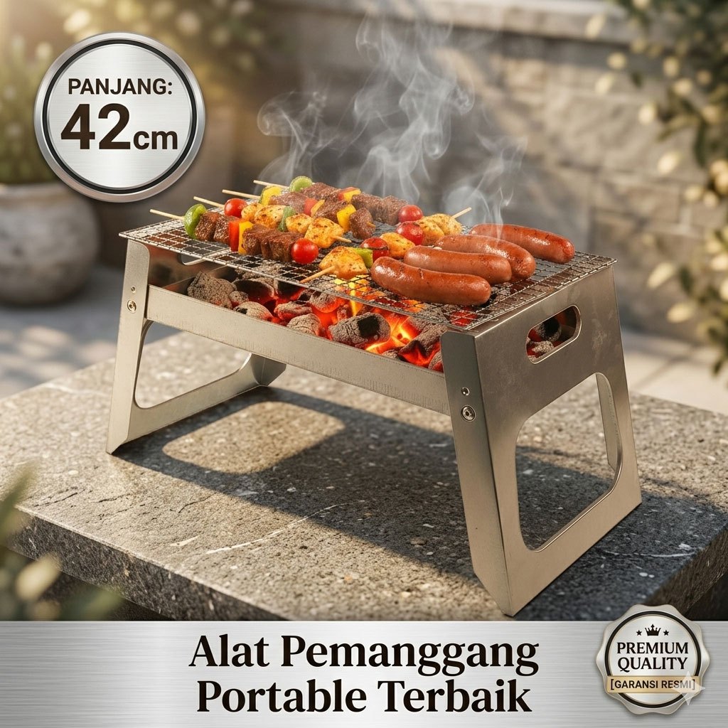 Alat panggangan ikan sosis ayam panggangan sate arang alat pemanggang roti bakar anti lengket kompor
