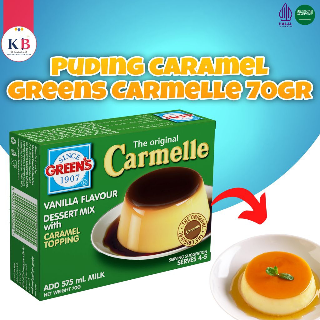GREENS CARMELLE [ PUDING ] ASLI 70g EXP 2027/9