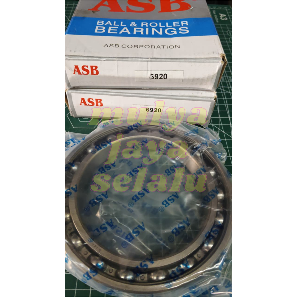 BEARING 6920 POLOS ( 100 X 140 X 20 ) MEREK ASB
