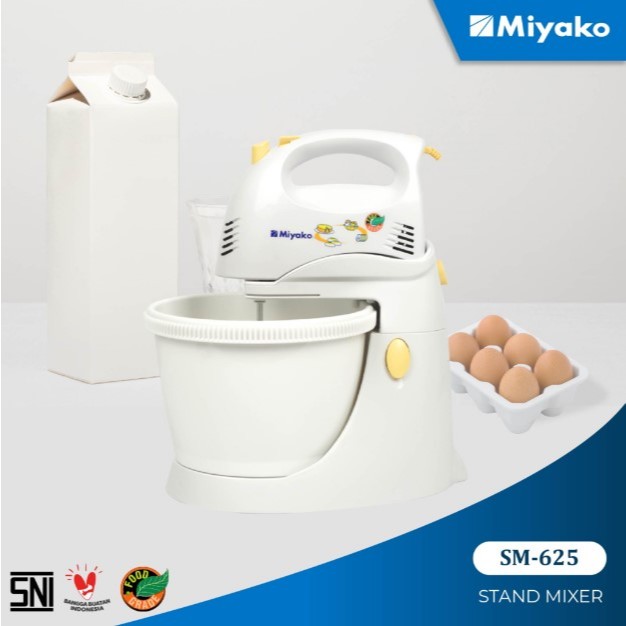 MIYAKO STAND MIXER SM 625 NON BOWL COVER (TANPA TUTUP WADAH MANGKOK PRODUKSI TERBARU )