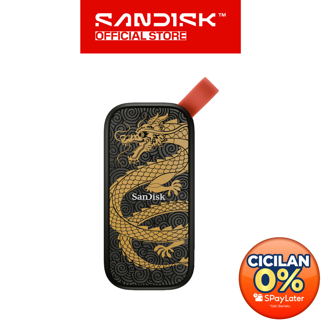 SANDISK Portable SSD E30 1TB Dragon Edition USB 3.2 (Up to 800MBps)