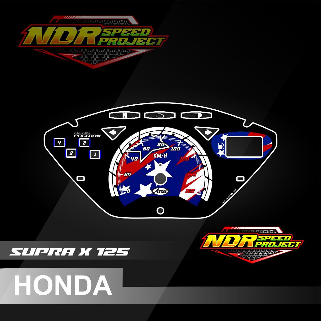 papan panel speedometer custom supra x 125 old