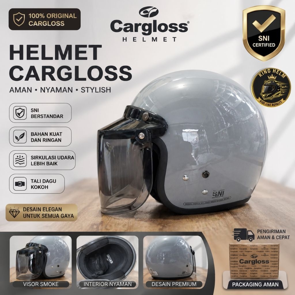 HELM CARGLOSS PREMIUM - Helm SNI-HELM PRIA DAN WANITA.