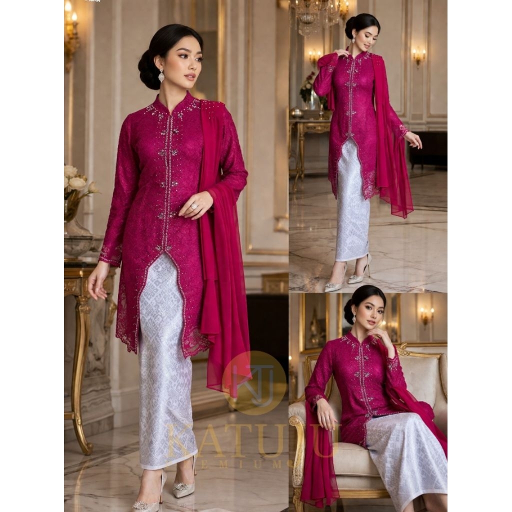 Katuju Premium - Tunik Kebaya Modern / Tunik Kebaya Wisuda / Tunik Kebaya Lamaran / Tunik Kebaya Ter