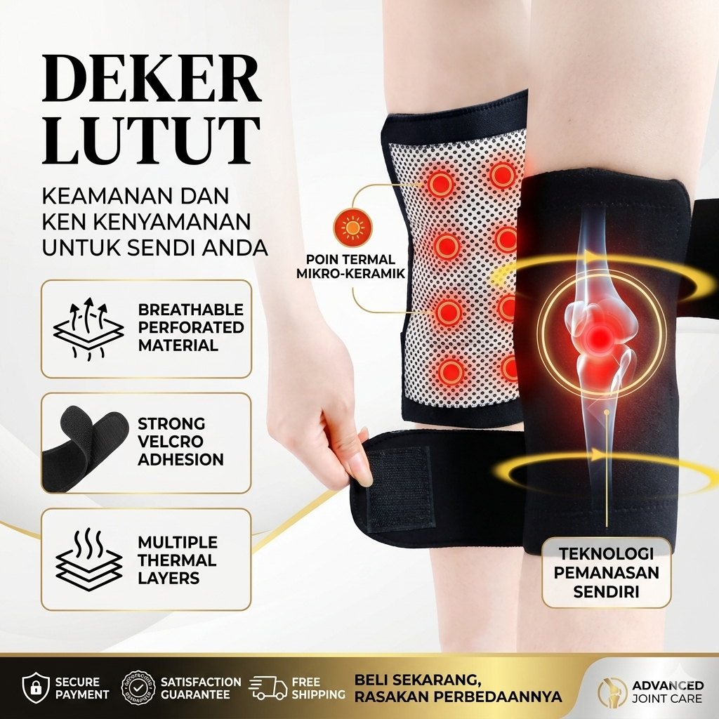 [ELASTIS] Pelindung Lutut Deker Kesehatan Lutut Pengaman Cidera Berkualitas