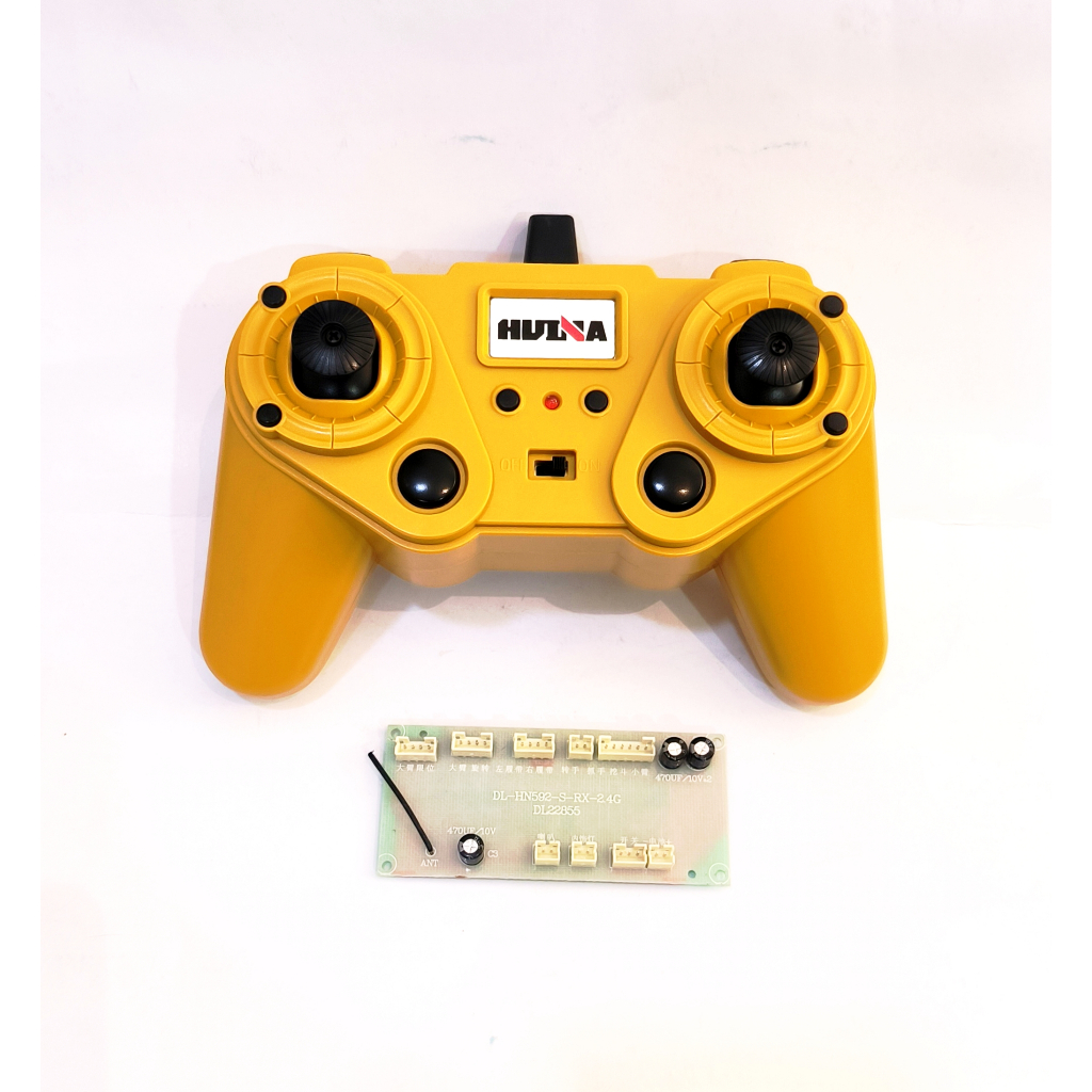 transmitter remote HUINA 1592 rc excavator receiver board DL-HN592-S-RX-2.4G DL22855