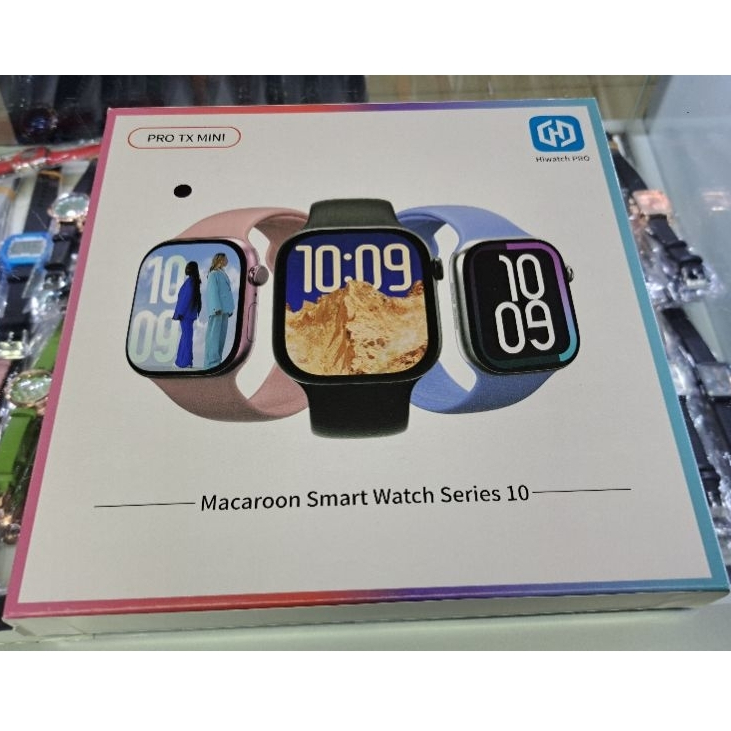 Smart Watch Pro TX Mini Macaroon Smart Watch Series 10 + free 10 rubber