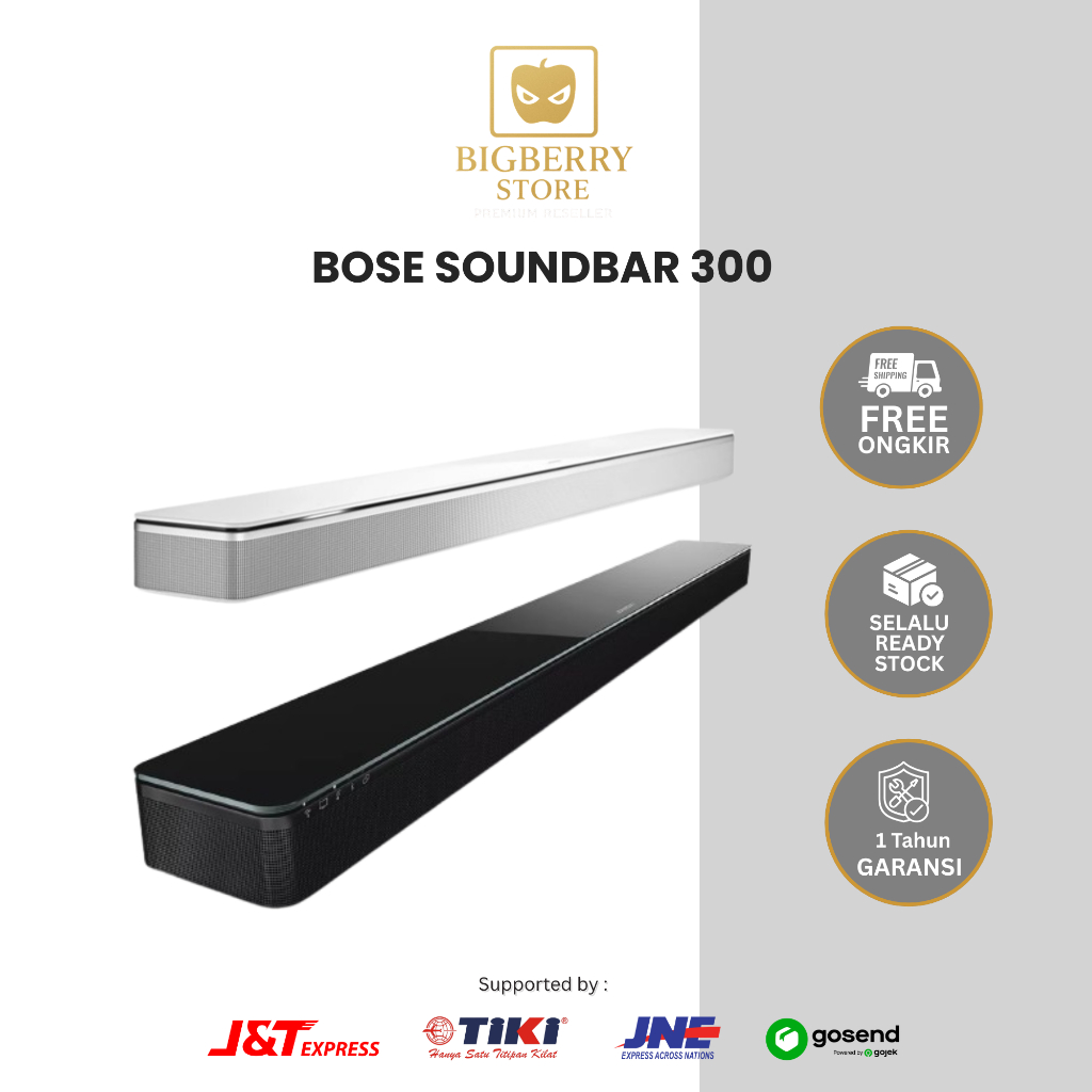 Bose Smart Soundbar 300 Wireless Bluetooth Speaker Black White Wifi