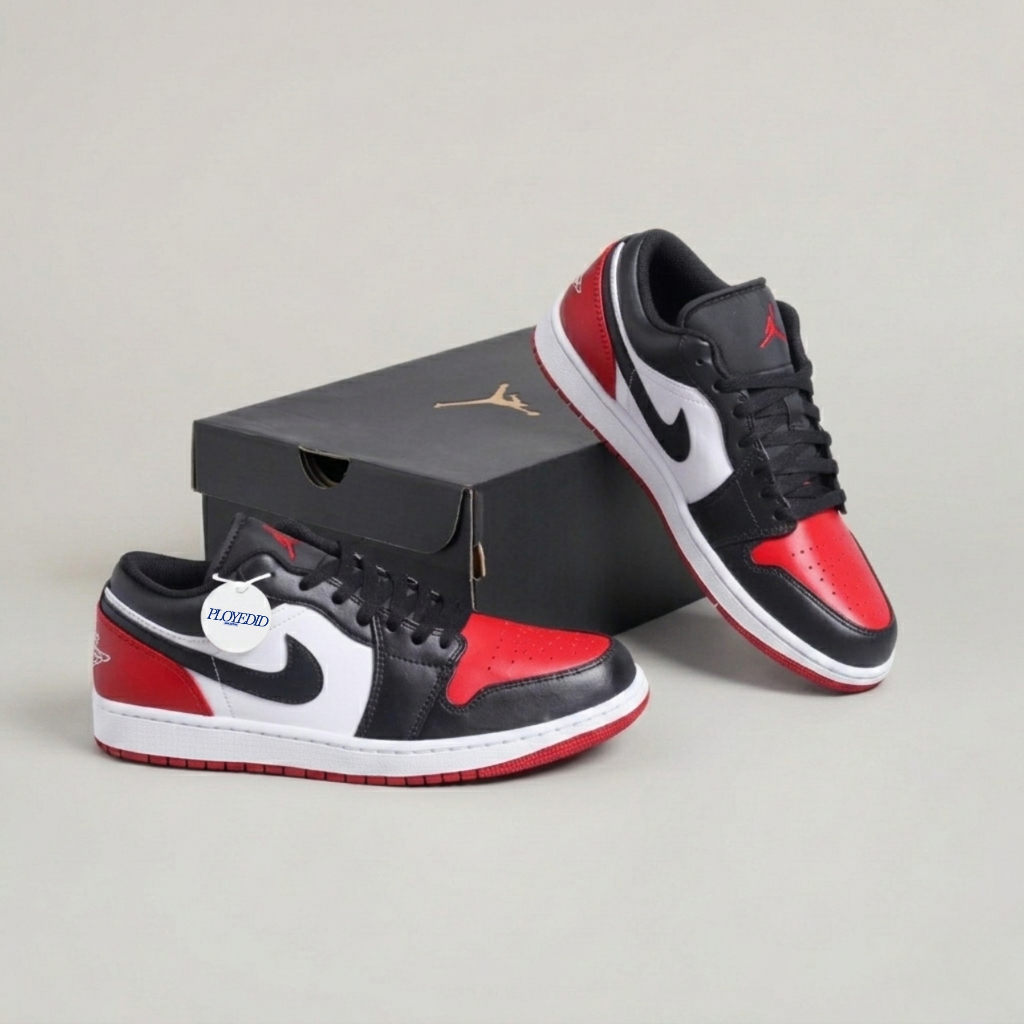 Nike Air Jordan 1 Low Bred Toe 2.0