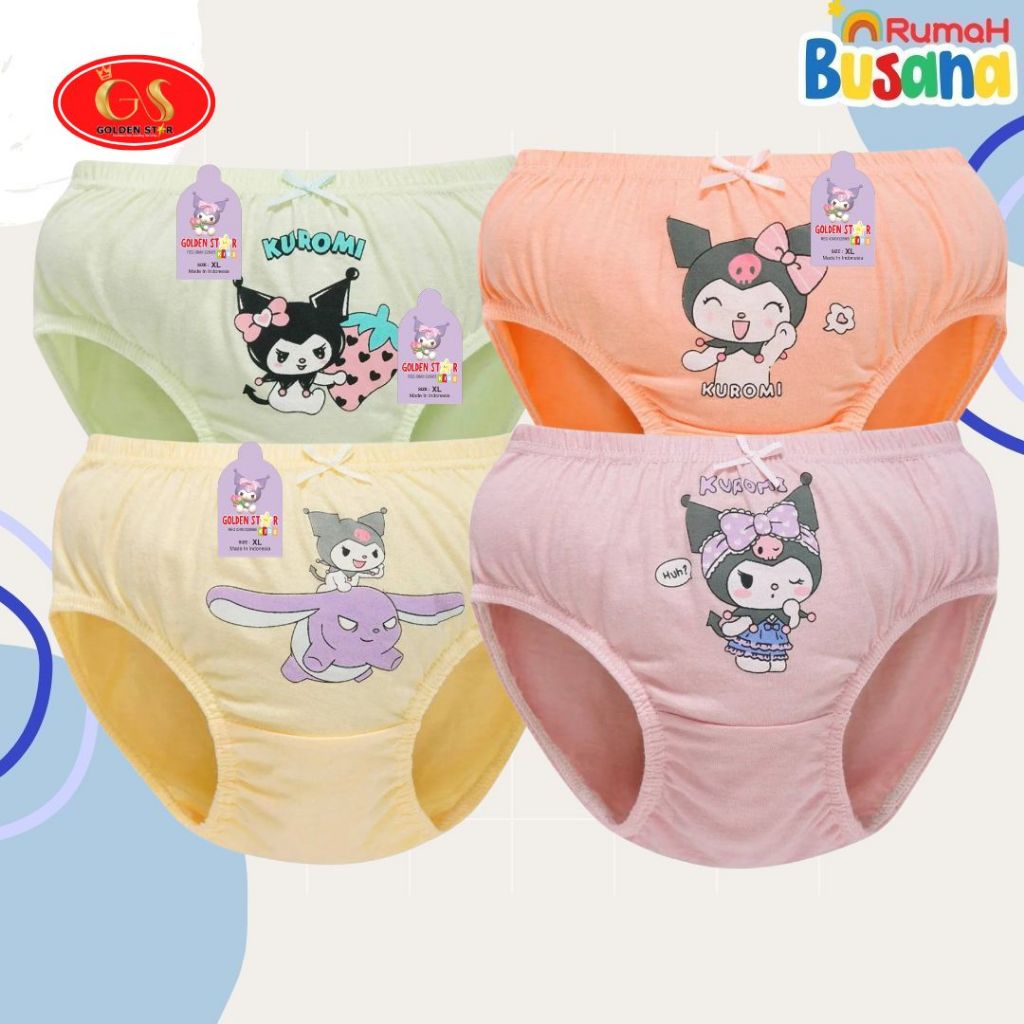 1 LUSIN (12 PCS ) CELANA DALAM ANAK, CD Anak, CD Anak Perempuan, celana dalam Remaja