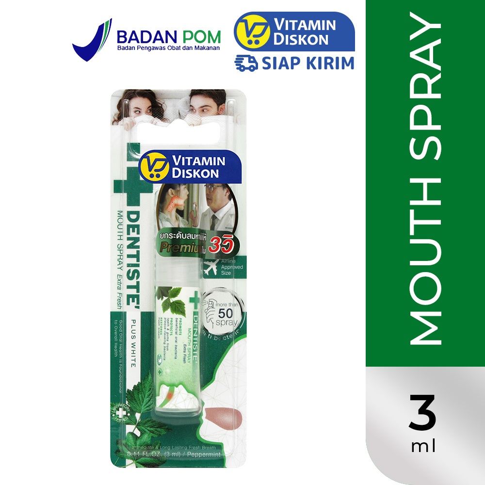 DENTISTE MOUTH SPRAY EXTRA FRESH 3ML | SEMPROTAN BAU MULUT, SEMPROTAN PENYEGAR NAFAS, PENGHILANG BAU
