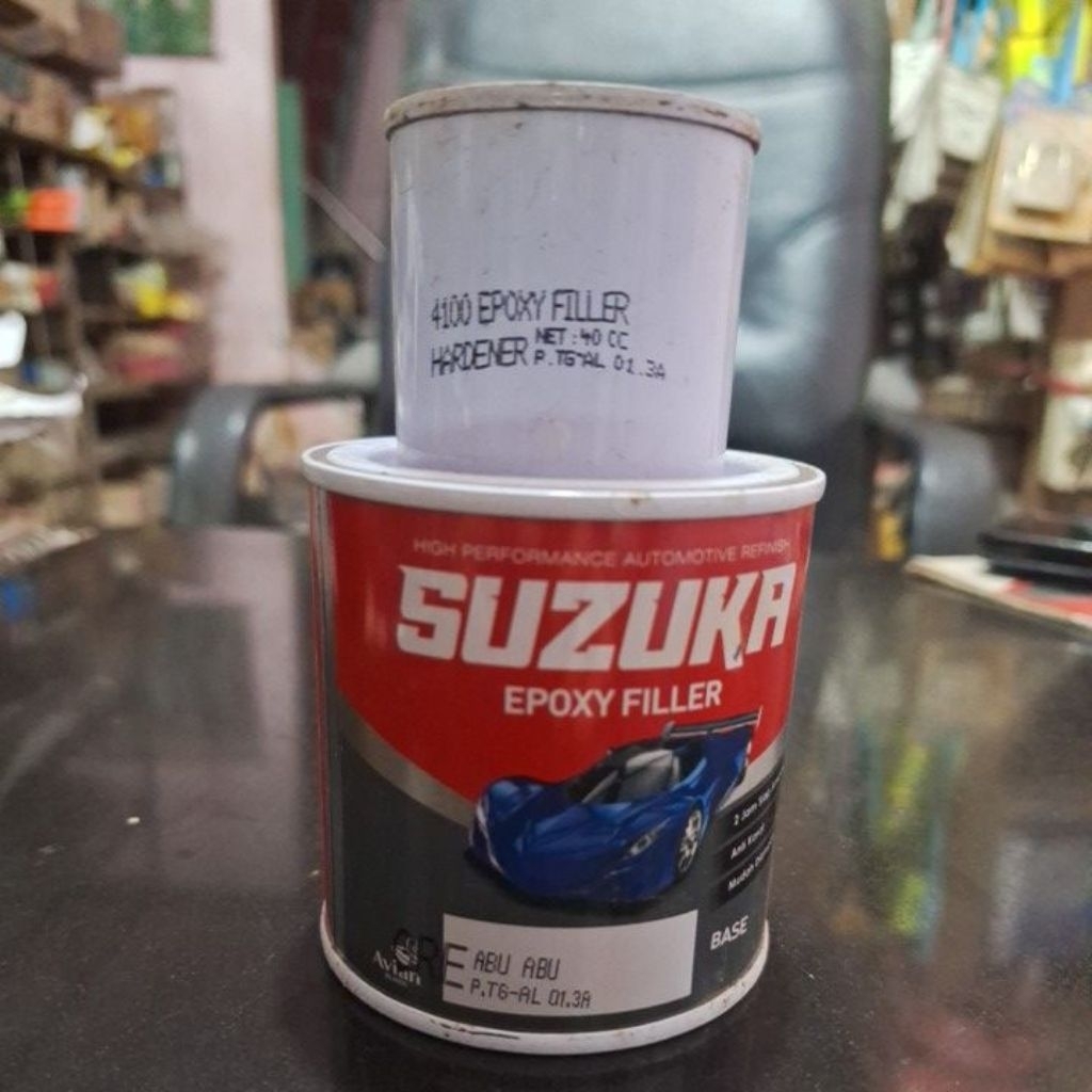 Suzuka Epoxy Filler Grey 200 cc dan 1 liter / Cat Dasar Mobil