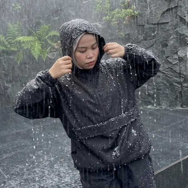 Jaket Cagoule Polos/Cagoule Jaket Polos Original Pria/Wanita Waterproof Warna Hitam