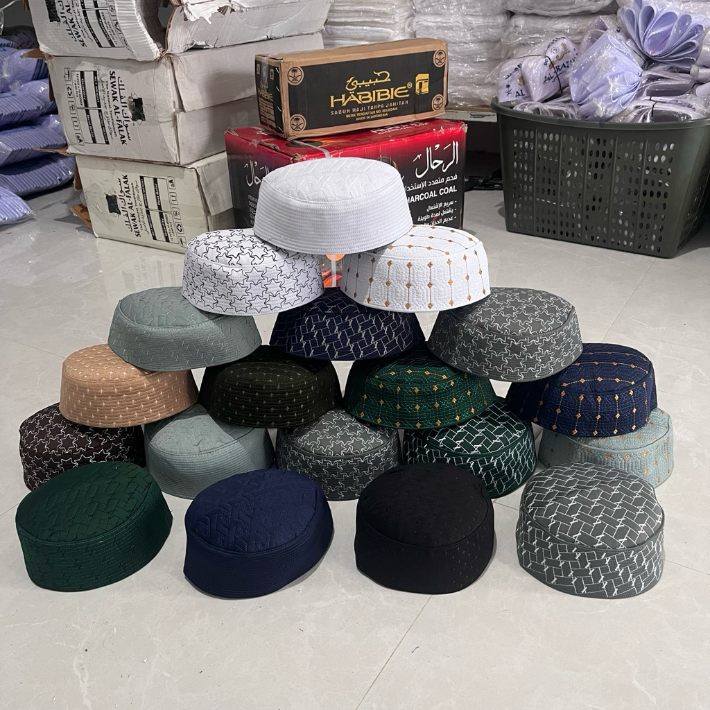 Grosir isi 20 Pcs (1 Kodi)-Peci Kopiah Malawi Lokal Seri 4-8/Kodian Termurah