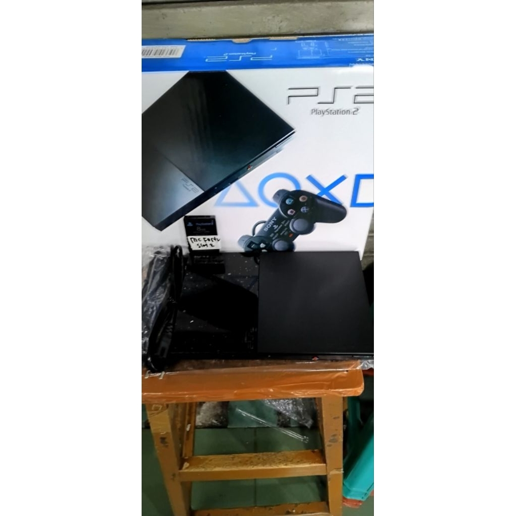 ps2 slim seri 9 main pakai hardisk 80gb program mc fortuna paket komplit