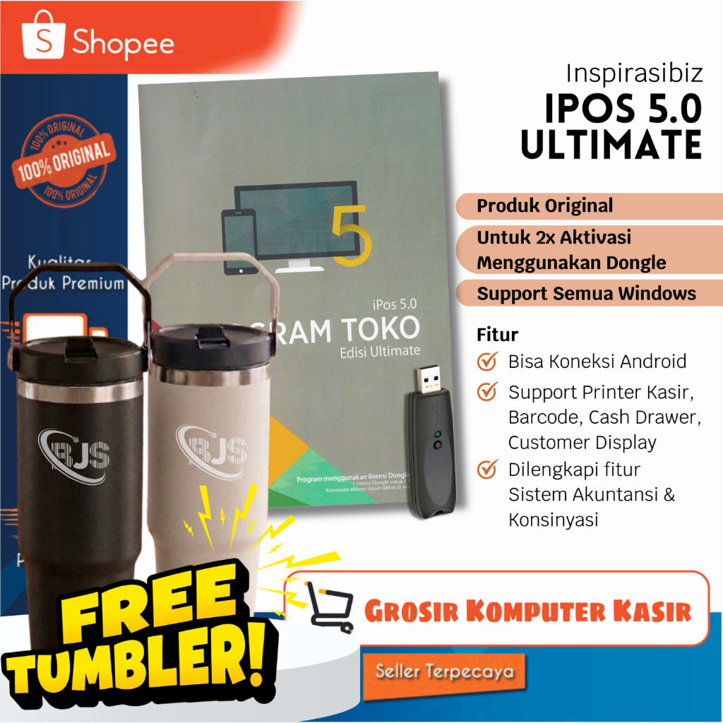 Program Kasir Toko IPOS 5 Ultimated [DONGLE EDITION] | Program Kasir IPOS 5 | Program Kasir Toko Sem