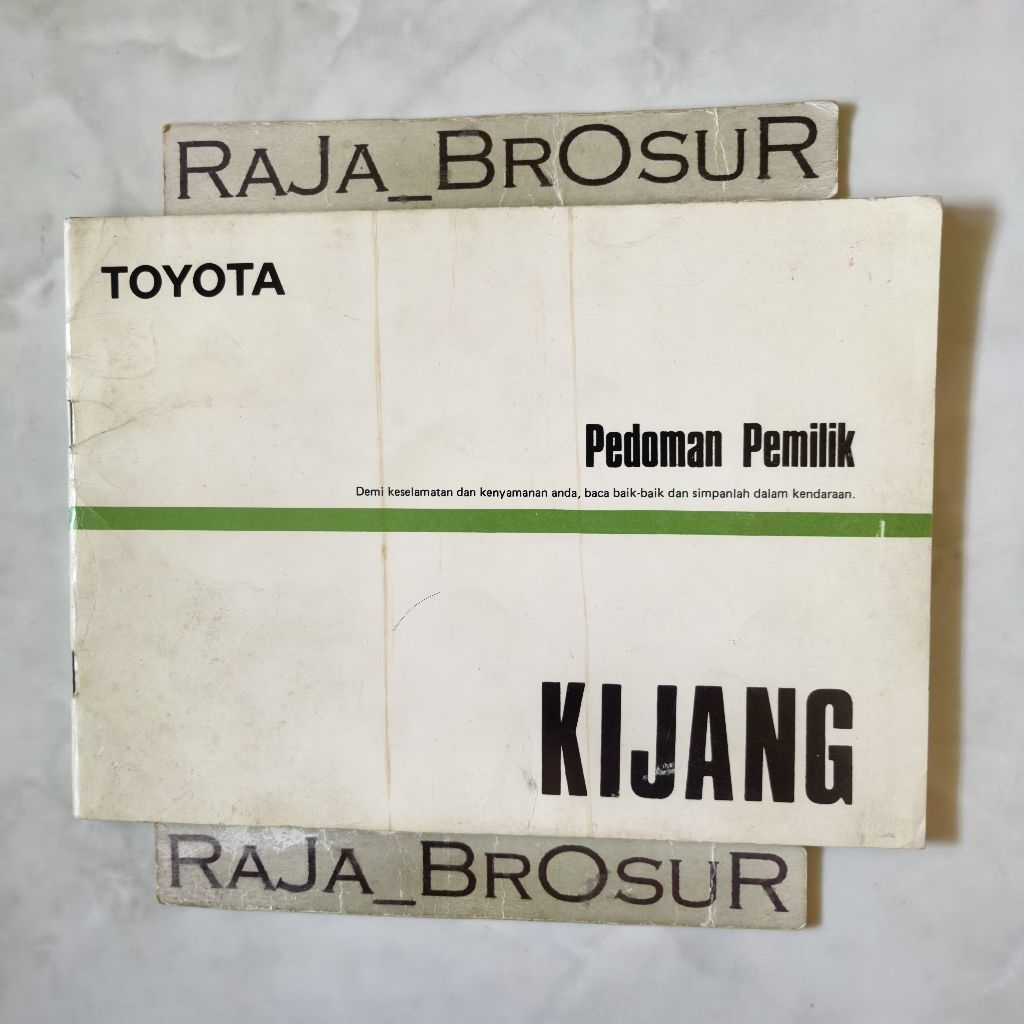 Buku pedoman pemilik Manual Book Toyota Kijang Super 1986-1989 ORI Original