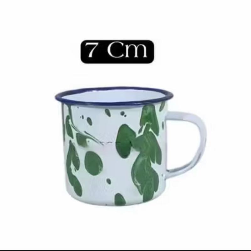 Cangkir Burik Jadul Gelas Mug Blirik Enamel Motif Loreng