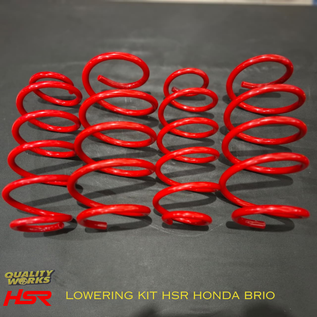PER CEPER MOBIL HONDA BRIO LOWERING KIT HSR WHEEL BUAT MOBIL BRIO CEPER HARIAN