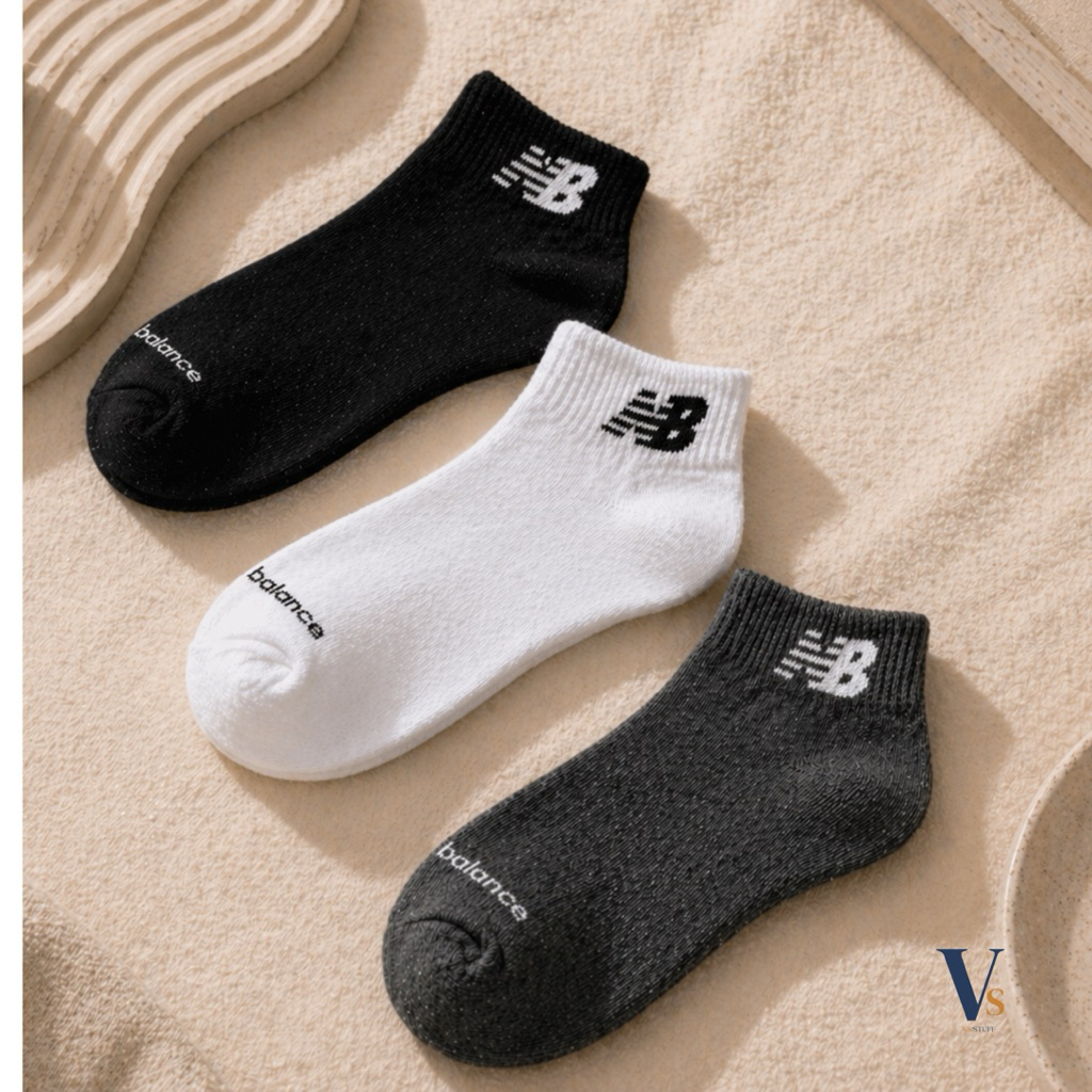 promo kaos kaki nb mata kaki unisex pria wanita old school athletic running gym sport padel fashion