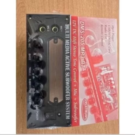 Kit tone control subwoofer dms-205 + dudukan lubang mp3