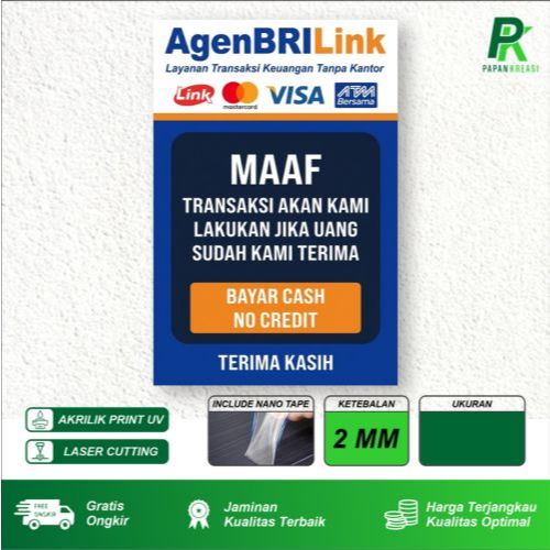 Sign Akrilik & Stiker AGEN BRILINK