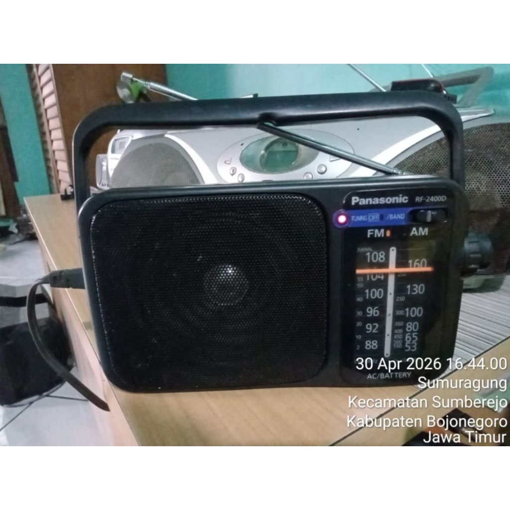 Radio Panasonic/National Ori 2Band, DC 2battray barang bekas