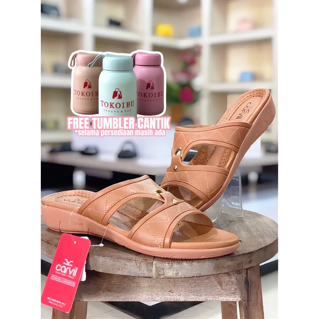 sandal cewe dewasa CARVIL / ANTIKA 03 L / stone