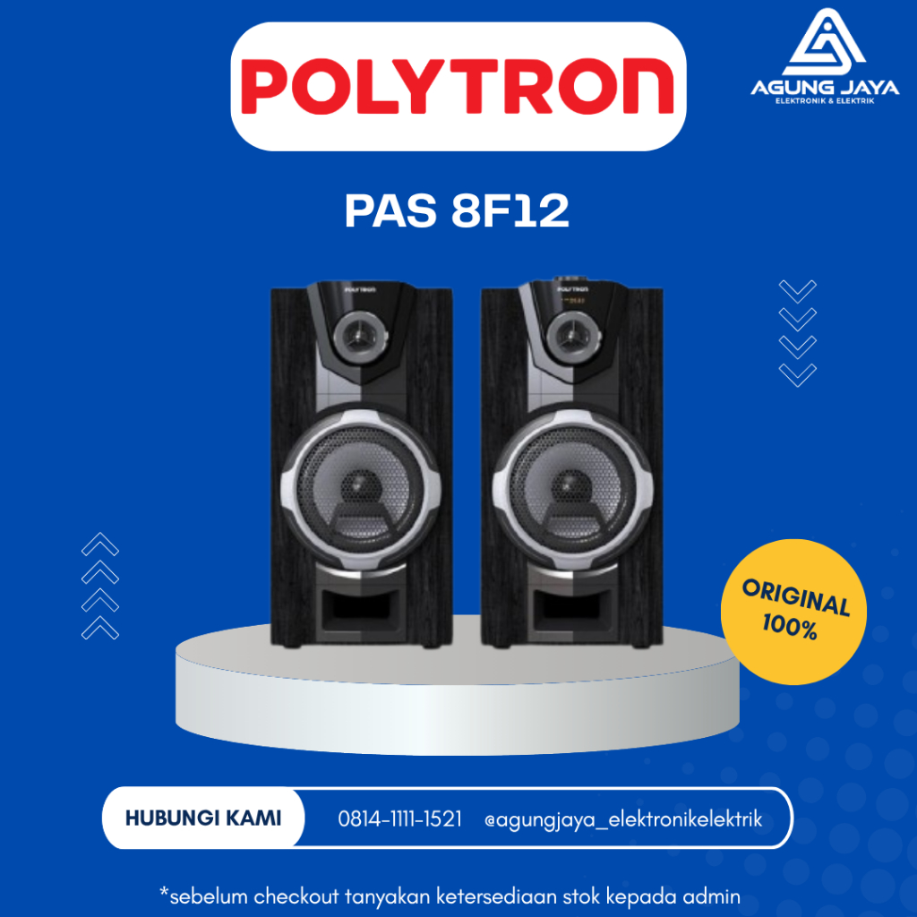Speaker Aktif Polytron PAS 8F12 Super Bass 8 Inch Garansi Resmi