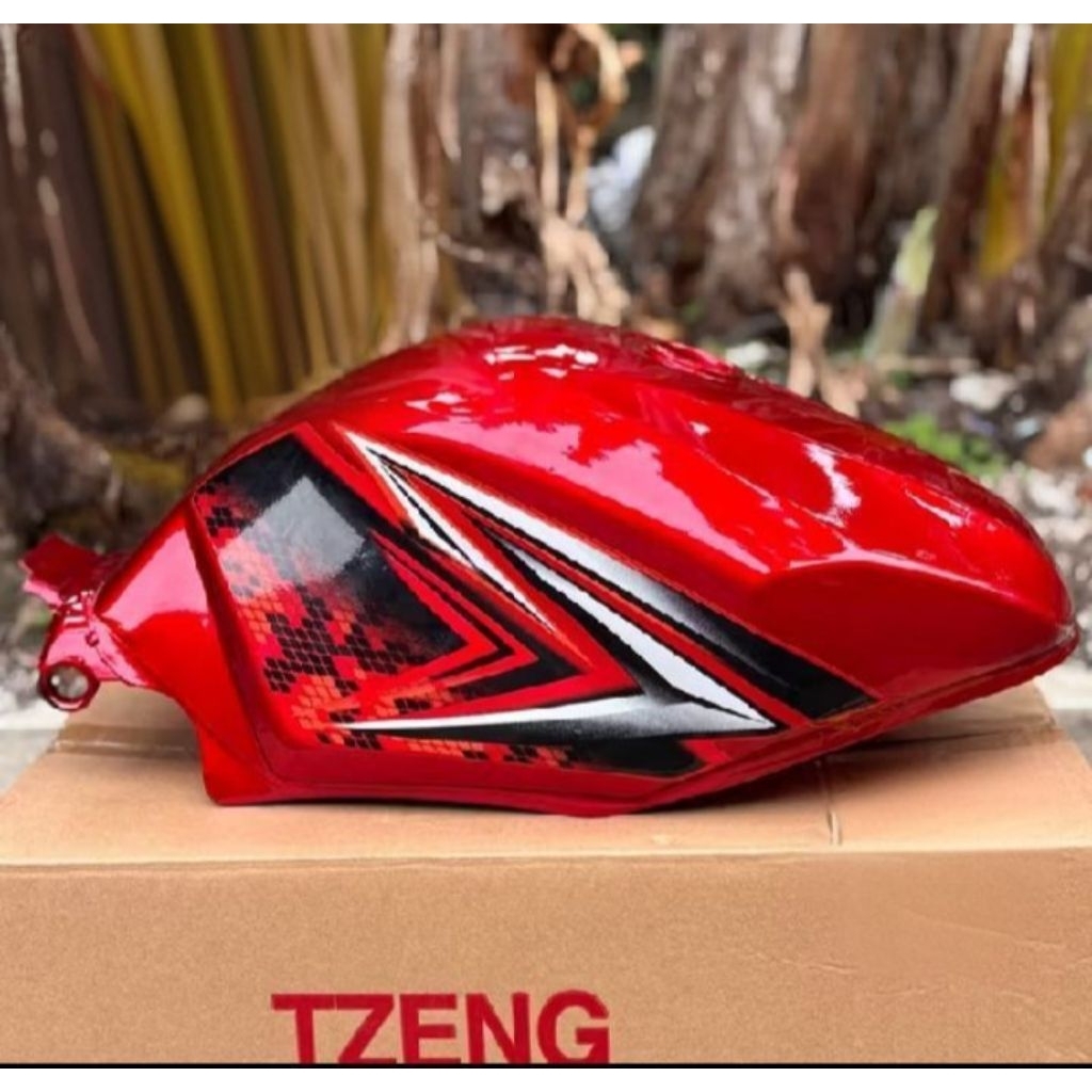 Tangki Tengki Bensin Yamaha Vixion OLD/Vixion Lama tahun 2009-2012 Original import Warna Merah Marun