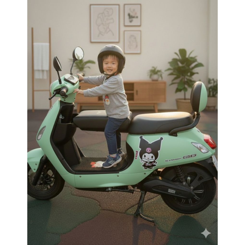 Jok Boncengan Anak Sepeda Listrik Motor Listrik. Boncengan Anak Portable