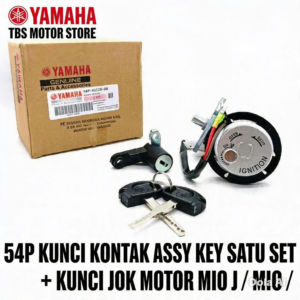 KUNCI KONTAK ASSY KEY SATU SET + KUNCI JOK MOTOR MIO J / MIO