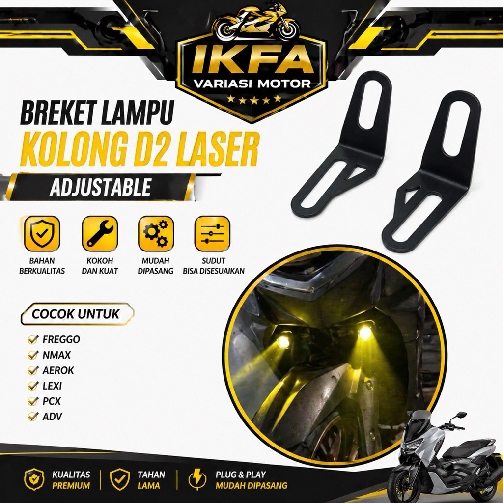 Dudukan Lampu Bracket Lampu D2 Laser Freego Dudukan Lampu Tembak Kolong Freego Lama Freego New