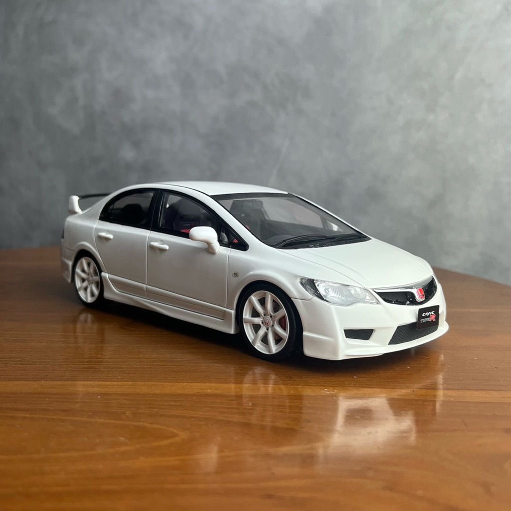 honda civic type r fd2r skala 1:18 white champions