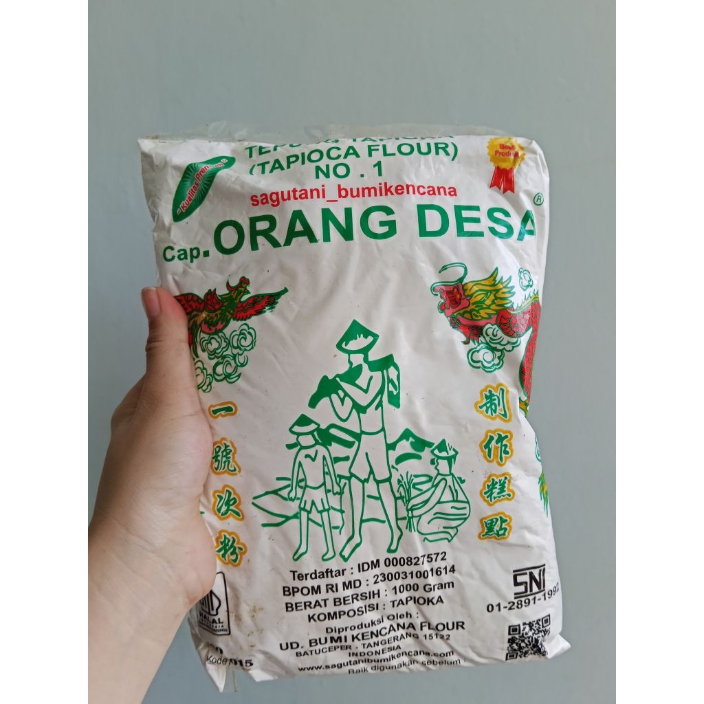 Tepung tapioka cap orang desa 1kg
