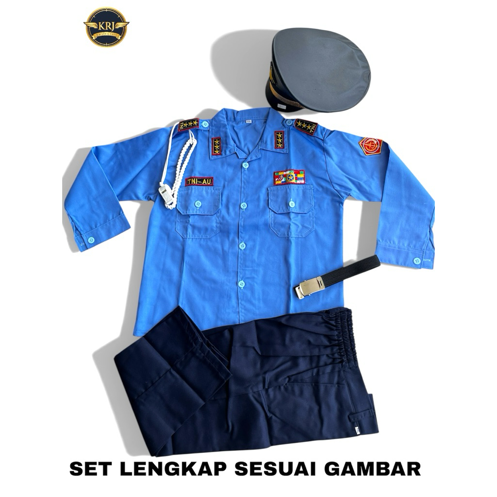 KOSTUM TNI AU | BAJU KARNAVAL ANAK TNI AU LAKI LAKI/PEREMPUAN