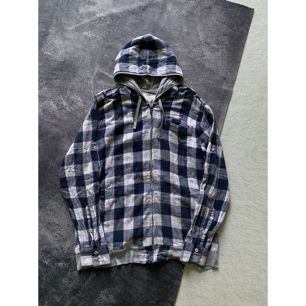 Hoodie Ziper Plaid Walrus Second