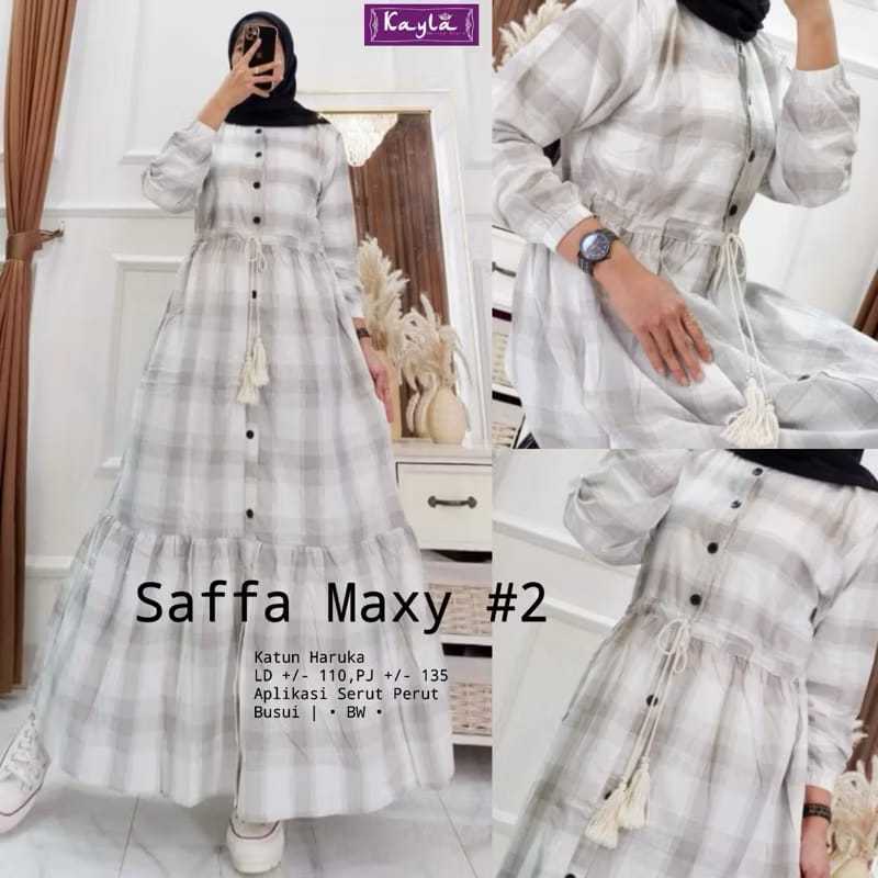 Gamis Katun Rayon Tebal Adem Gamis Motif Kotak Jumbo Gamis Kotak Terbaru